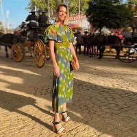 Damen Sommerkleid mit buntem Stickdesign und lockerem Schnitt R&B