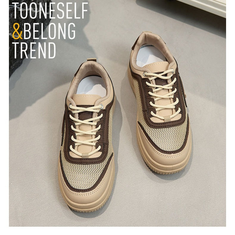 Damen trendige Sneakers mit atmungsaktivem Obermaterial und sportlichem Design R&B