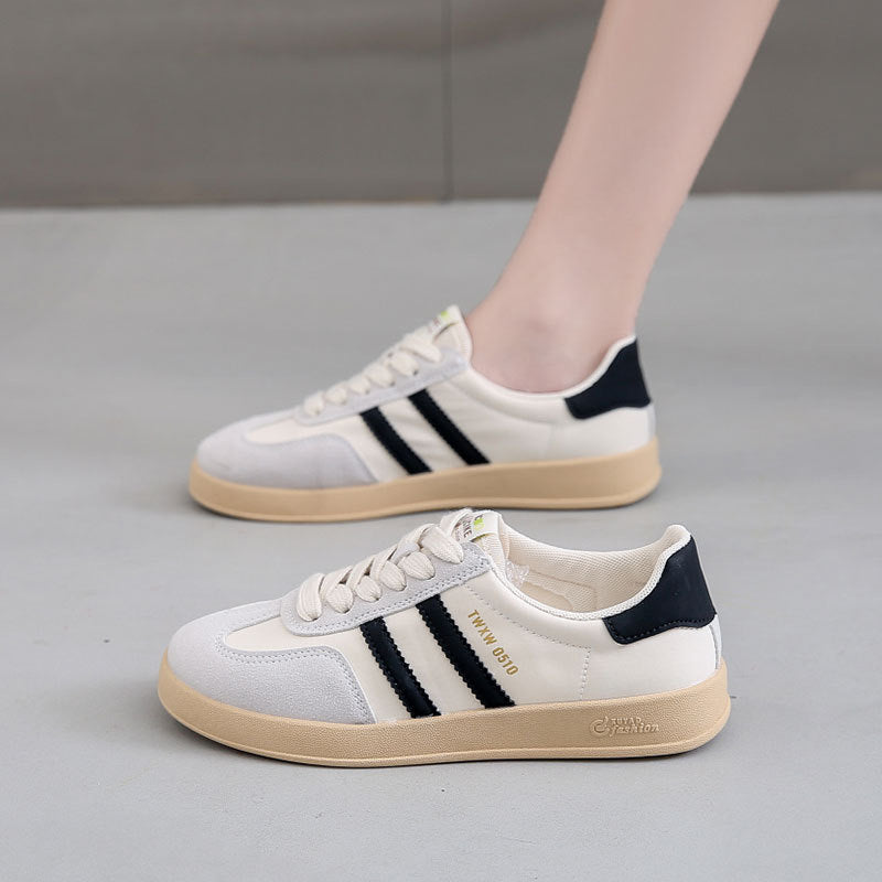 Damen Sportliche Sneakers mit modischen Streifen und dämpfender Sohle