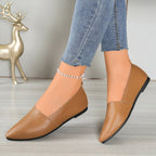 Damen Ballerinas mit elegantem Schnitt und hochwertiger Lederoberfläche R&B