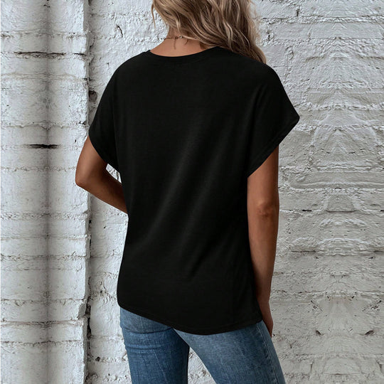 Damen Oversize T-Shirt mit Knoten-Detail R&B