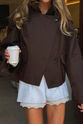 Damen Oversized Jacke mit stylischem Schnitt