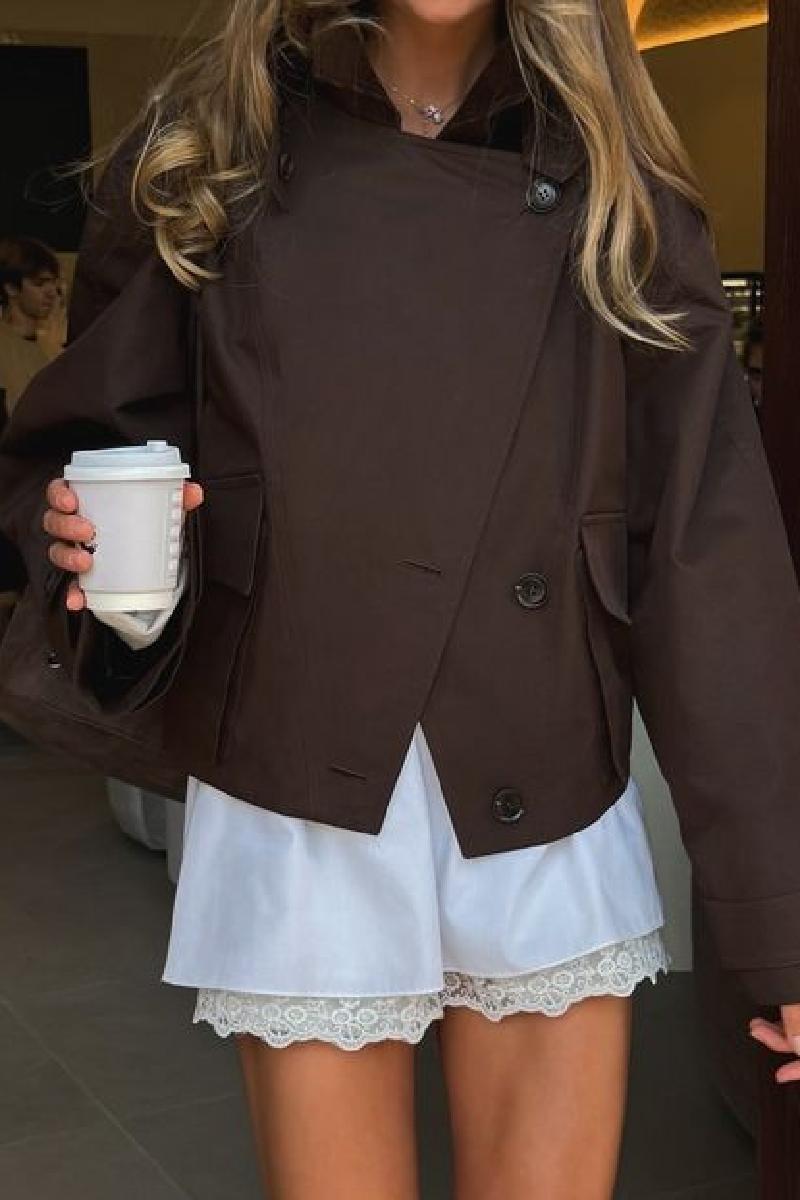 Damen Oversized Jacke mit stylischem Schnitt