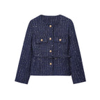 Damen trendige tweed Jacke R&B