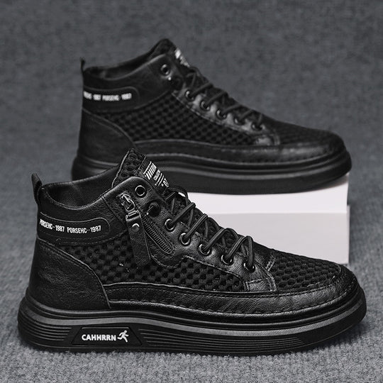 Damen Sportliche High-Top Sneakers mit atmungsaktivem Obermaterial und robustem Profil R&B