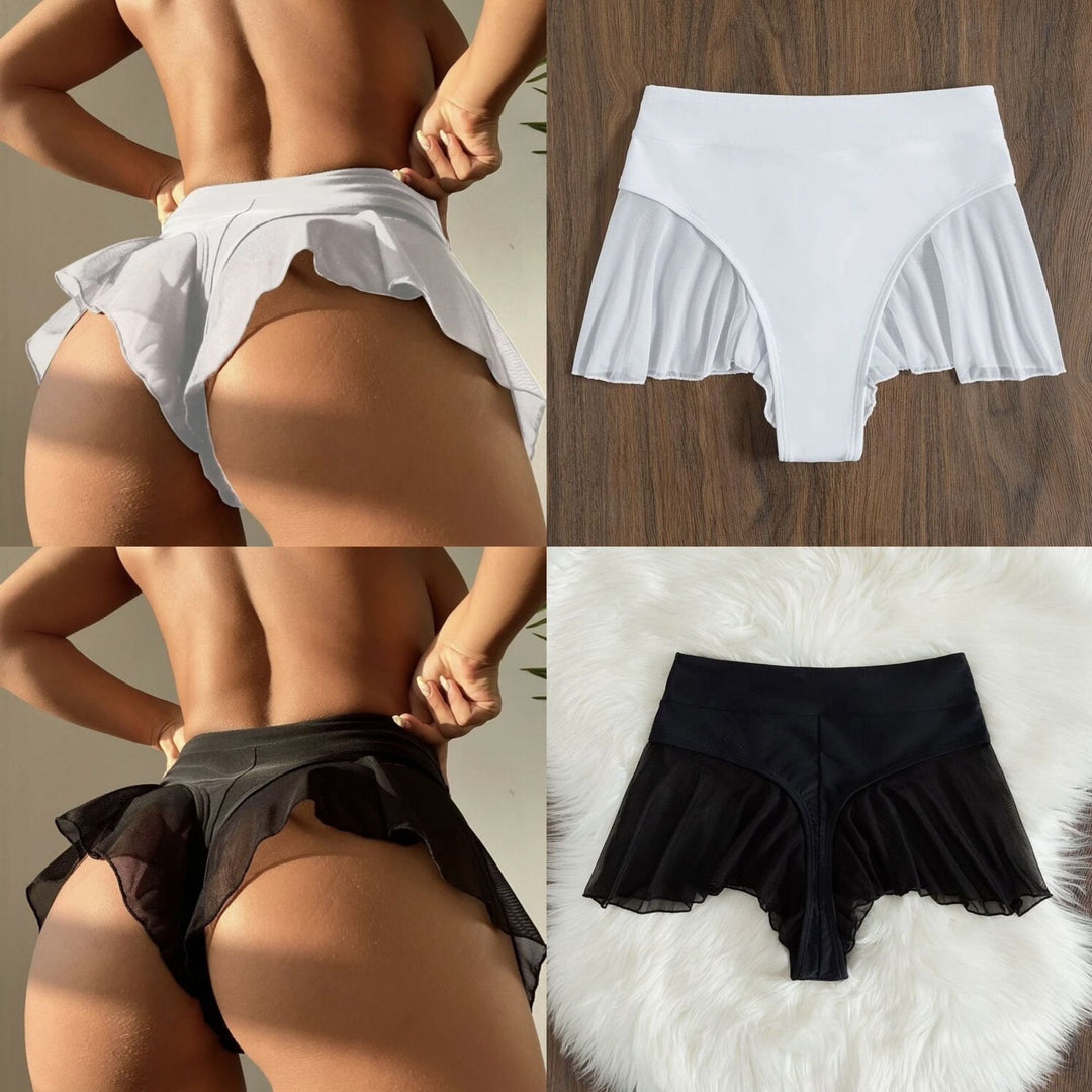 Damen Baderock mit elegantem Volant R&B