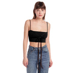 Damen Crop-Top mit schmalen Trägern und innovativem Schnitt R&B