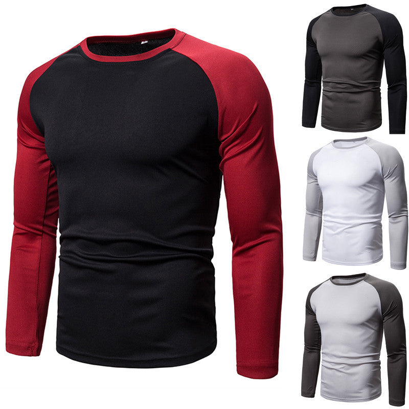Herren Sportliches Langarm-T-Shirt mit atmungsaktivem Funktionsmaterial R&B