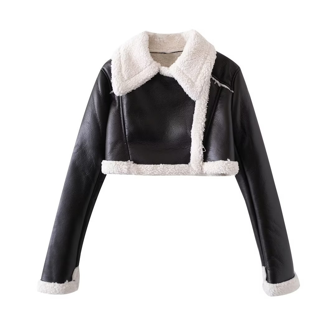 R&B | Fleece Winterjacke in Kurzform