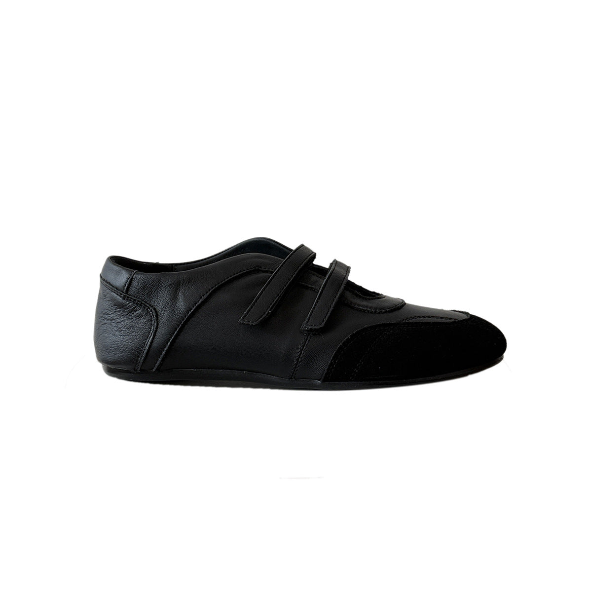 Damen Ballerina-Schuhe im modernen Metallic-Look mit doppeltem Riemchen R&B
