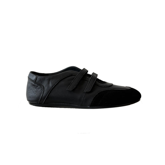 Damen Ballerina-Schuhe im modernen Metallic-Look mit doppeltem Riemchen R&B