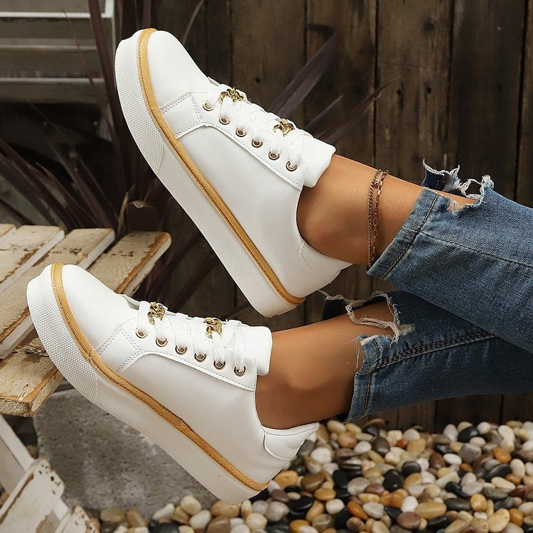 Damen Modische und bequeme Sneakers aus hochwertigem Leder R&B