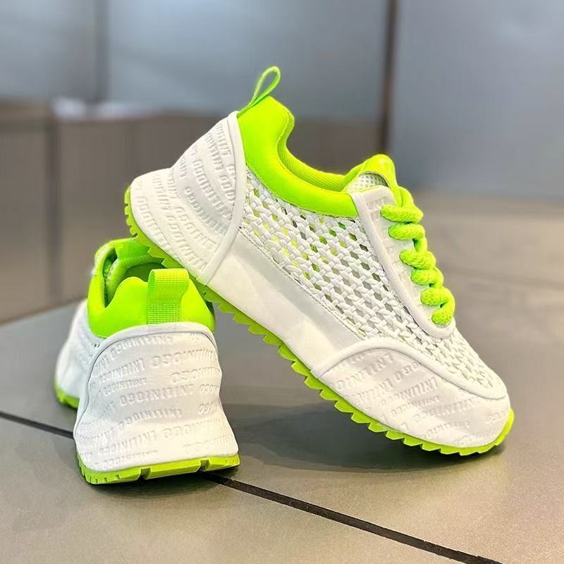 Damen Sportliche Sneaker mit atmungsaktiver Netzstruktur und dämpfender Sohle R&B
