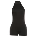 Damen Sportlicher Overall mit hohem Kragen R&B