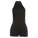 Damen Sportlicher Overall mit hohem Kragen R&B