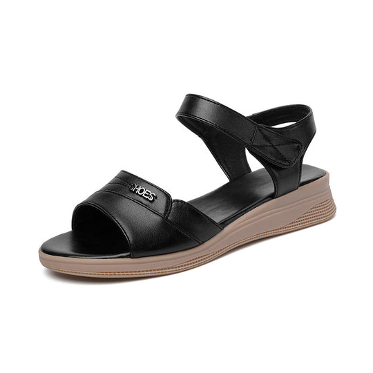 Damen Komfortable Wedge-Sandaletten mit verstellbarem Fesselriemen und ergonomischer Sohle R&B