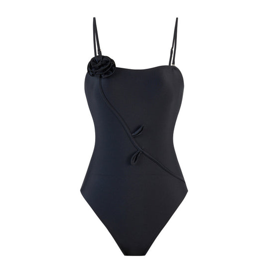 Damen Einteiler Badeanzug mit floralem Design und passendem Strandüberwurf R&B