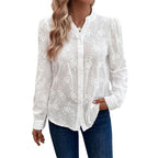 Damen Bluse mit feiner Stickerei R&B