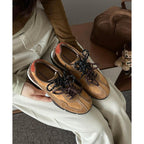Damen modische Sneakers mit strapazierfähigem Wildleder und atmungsaktiver Sohle R&B