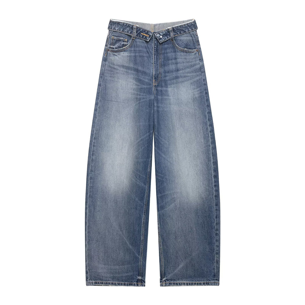 Damen Destroyed Jeans im lässigen Baggy-Stil R&B