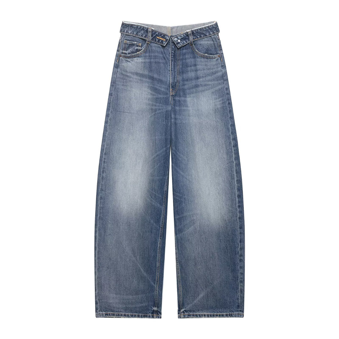 Damen Destroyed Jeans im lässigen Baggy-Stil R&B