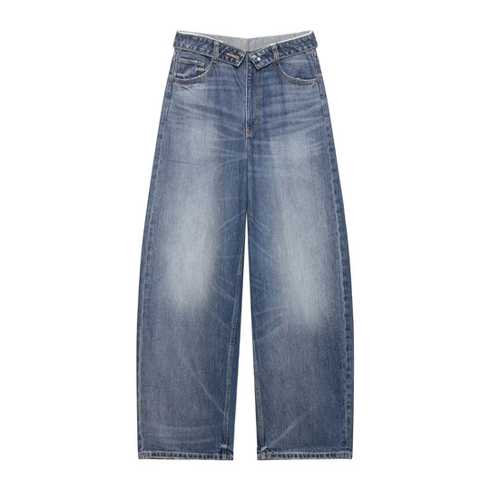 Damen Destroyed Jeans im lässigen Baggy-Stil R&B
