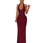 Damen Glamouröses Abendkleid mit funkelnden Pailletten und figurformendem Design