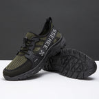 Damen Sportliche Mesh-Sneaker mit druckdämpfender Sohle und elastischem Schnürsystem R&B