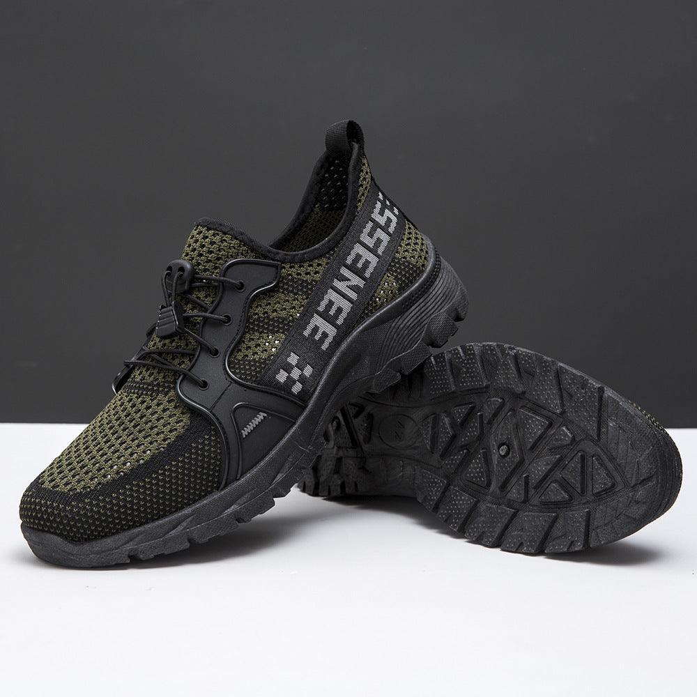 Damen Sportliche Mesh-Sneaker mit druckdämpfender Sohle und elastischem Schnürsystem R&B