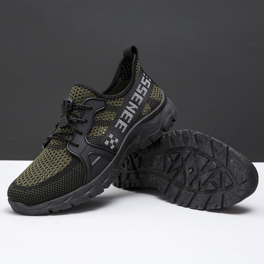 Damen Sportliche Mesh-Sneaker mit druckdämpfender Sohle und elastischem Schnürsystem R&B