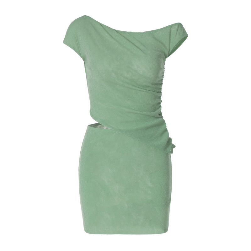 Damen Figurumspielendes Cocktailkleid mit raffiniertem Raffungselement R&B