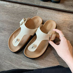 Damen Sandalen mit dekorativem Schnallenverschluss und komfortabler Fußbettgestaltung