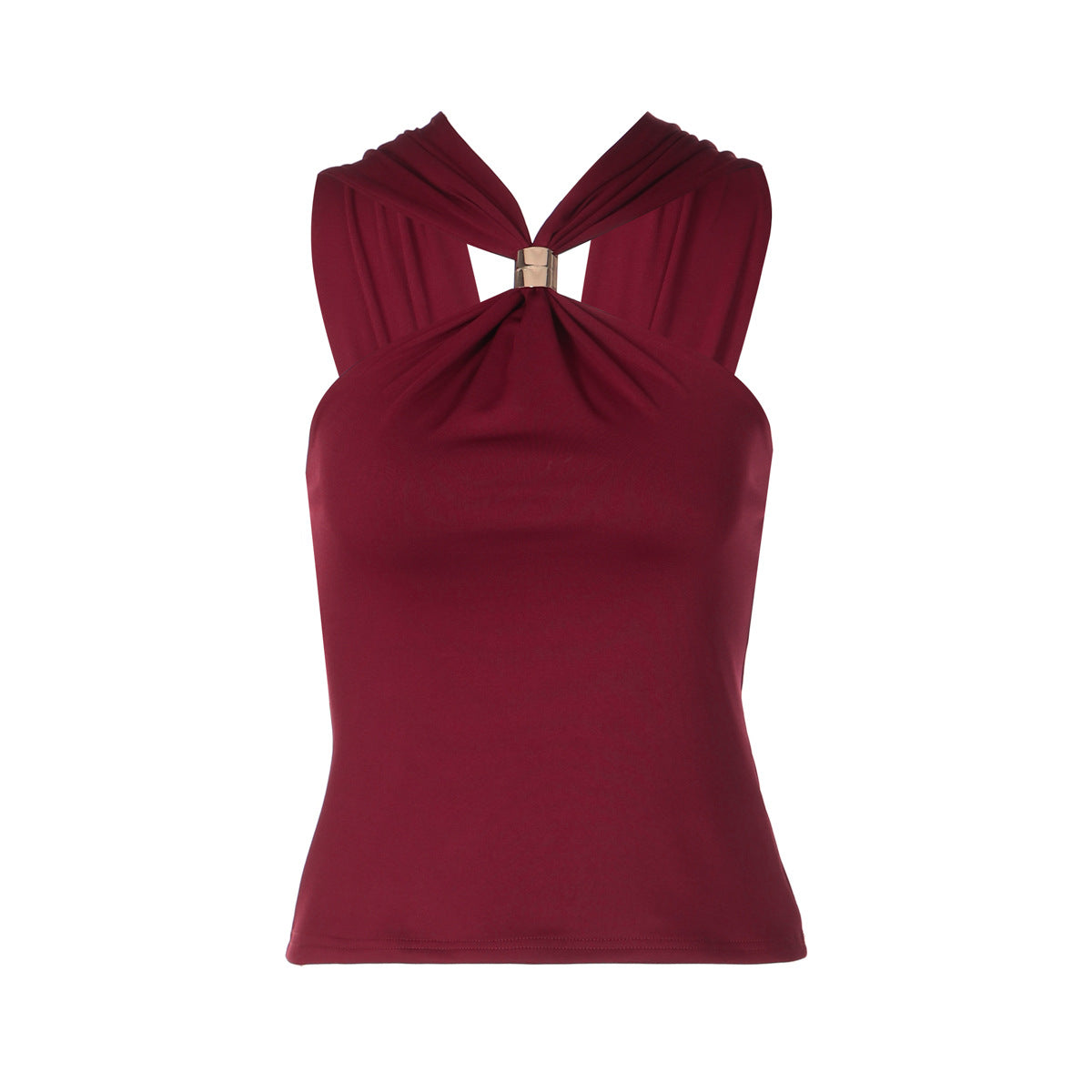 Damen Elegantes Crop-Top mit innovativem Halterdesign R&B