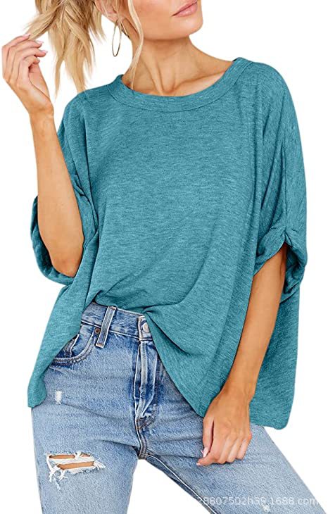 Damen lässiges Oversized T-Shirt R&B