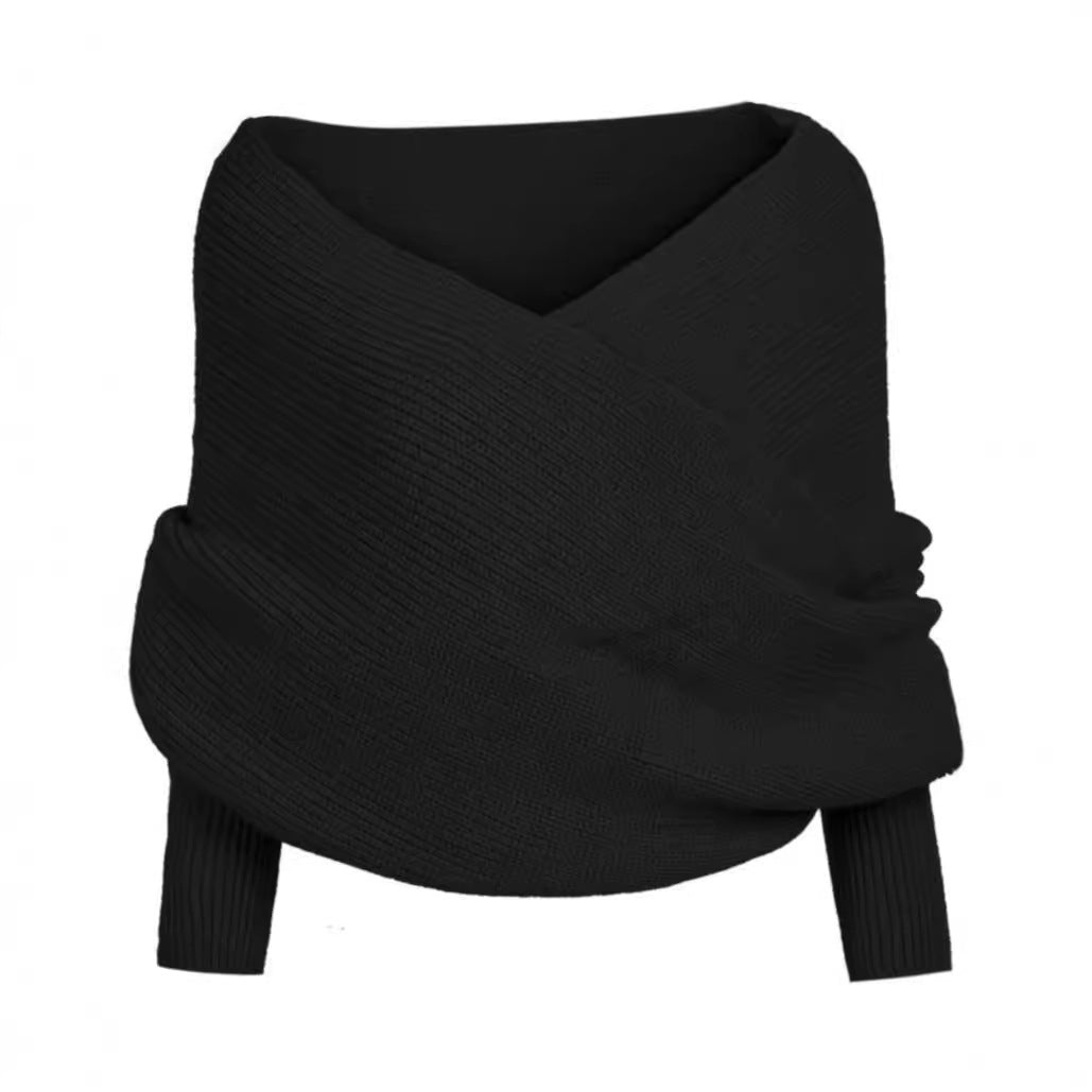 Damen Großer Strickschal mit innovativer Knotenoptik und weichem Material R&B