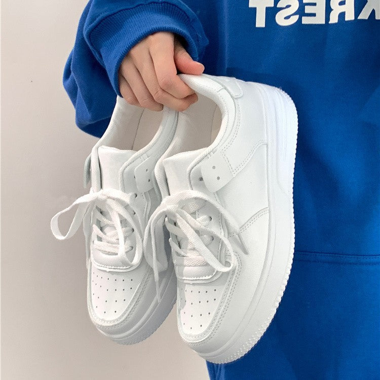 Damen modische Sneakers aus hochwertigem Kunstleder mit gepolsterter Sohle R&B