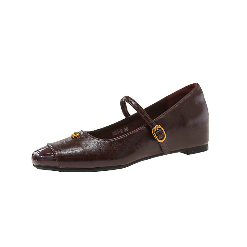 Damen Ballerina-Schuhe mit elegantem Riemchen und geschmackvollem Schmuckdetail R&B
