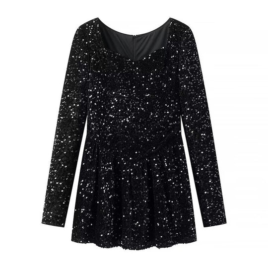 Damen Glitzerndes Abendkleid mit elegantem A-Linien-Schnitt R&B