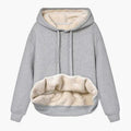 Damen Kuscheliger Kapuzenpullover mit Fleece-Futter R&B