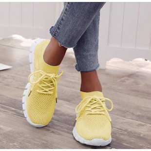 Damen atmungsaktive Freizeit-Sneakers mit flexiblem Obermaterial R&B