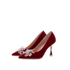 Damen Glamouröse Pumps mit funkelnden Applikationen und schickem Absatz R&B