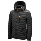 R&B | Gesteppte leichte Herrenjacke mit Kapuze