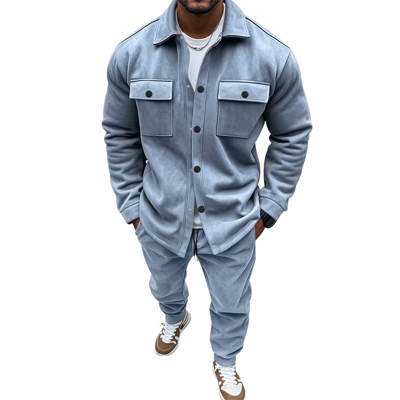 Herren Freizeit-Longejacke mit praktischen Knopftaschen und elastischen Details R&B