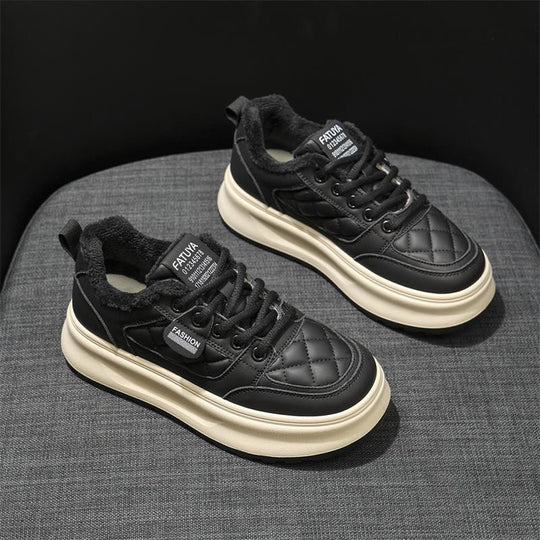 Damen Modische Sneakers mit wärmendem Fleecefutter und rutschfester Sohle R&B