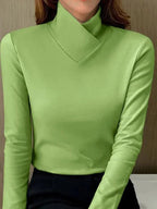 R&B | Eleganter Rollkragenpullover Mit Hohem Kragen