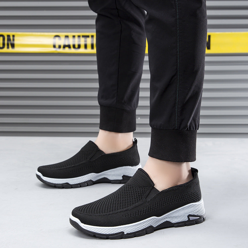 Damen Bequeme Slip-On Sneaker mit atmungsaktiver Mesh-Oberfläche R&B