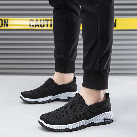 Damen Bequeme Slip-On Sneaker mit atmungsaktiver Mesh-Oberfläche R&B