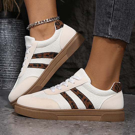 Damen Sneakers mit hochwertigem Netzmaterial und stylischem Tiermotiv R&B