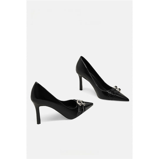 Damen elegante High Heel Pumps mit funkelnden Strassverzierungen R&B