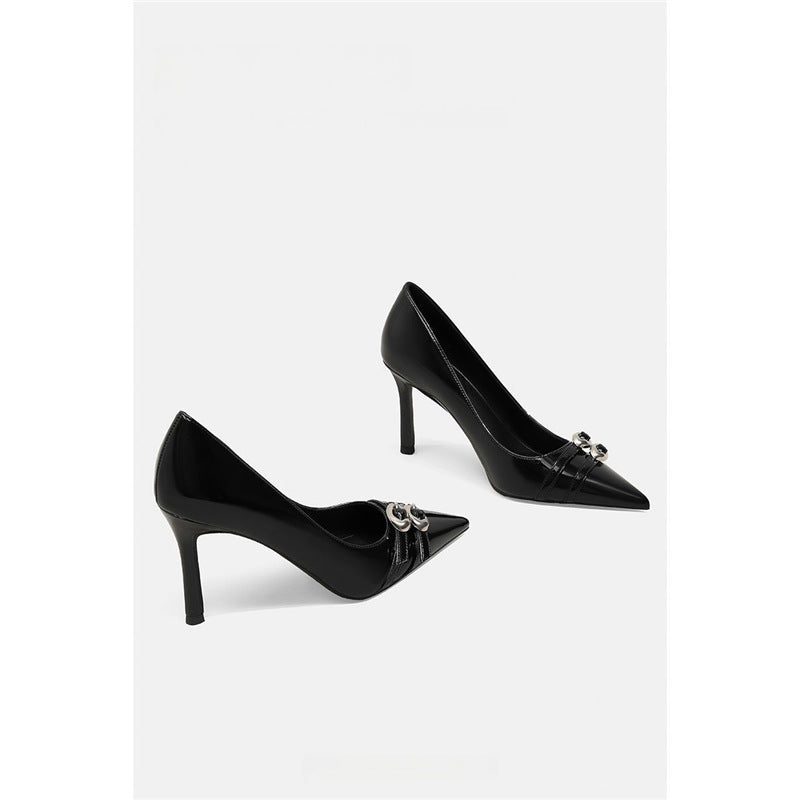 Damen elegante High Heel Pumps mit funkelnden Strassverzierungen R&B